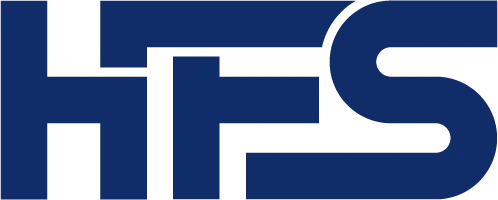 Logo von HFS – drei große Buchstaben im Corporate Design