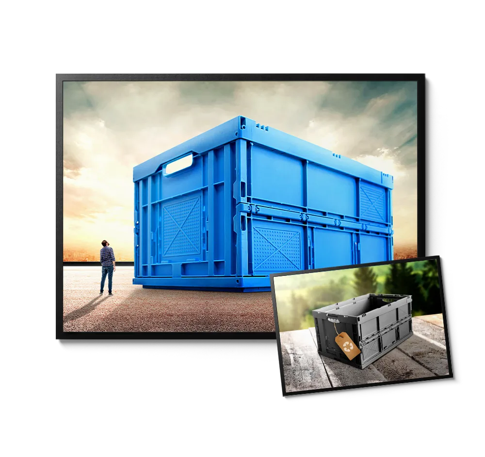 Vorher/Nachher Bild eines Fotos